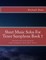 Sheet Music Solos For Tenor Saxophone Book 1