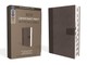 Niv, Super Giant Print Reference Bible, Leathersoft, Gray, Red Letter, Thumb Indexed, Comfort Print