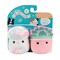 SQUISHMALLOWS Pīkstošu suņu rotaļlietu divpaka, 9 cm
