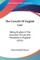 The Growth Of English Law