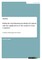 Hofstede's Six-Dimensions Model of Culture and the application of the model to four countries