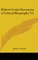 Robert Louis Stevenson a Critical Biography V2