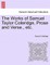 The Works of Samuel Taylor Coleridge, Prose and Verse., etc.