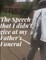 The Speech that I didn't give at my Father's Funeral