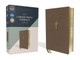 Niv, Larger Print Compact Bible, Leathersoft, Brown, Red Letter, Comfort Print