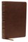 Nkjv, Single-Column Wide-Margin Reference Bible, Leathersoft, Brown, Red Letter, Thumb Indexed, Comfort Print
