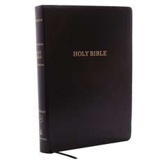 KJV, Reference Bible, Giant Print, Leather-Look, Black, Red Letter Edition