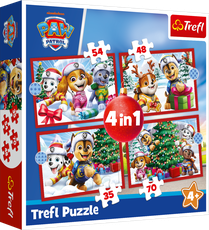 TREFL PAW PATROL Puzzle 4 in 1 set Christmas puzzle TREFL PAW PATROL Puzzle 4 in 1 set Christmas puzzle