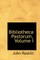 Bibliotheca Pastorum, Volume I