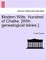 Modern Wilts. Hundred of Chalke. [With Genealogical Tables.]