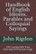 Handbook of English Idioms, Parables and Colloquial Sayings