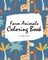 Farm Animals Coloring Book for Children (8x10 Coloring Book / Activity Book)