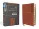 Niv, Thinline Reference Bible, Large Print, Leathersoft, Brown, Red Letter, Thumb Indexed, Comfort Print