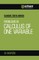 Calculus of One Variable
