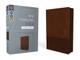 Niv, Thinline Bible, Large Print, Leathersoft, Brown, Zippered, Red Letter, Comfort Print