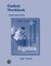 Student Workbook for Elementary and Intermediate Algebra for College Students