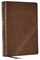 Kjv, Word Study Reference Bible, Leathersoft, Brown, Red Letter, Thumb Indexed, Comfort Print