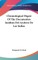 Chronological Digest Of The Documentos Ineditos Del Archivo De Las Indias