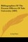 Bibliographies Of The Present Officers Of Yale University (1893)