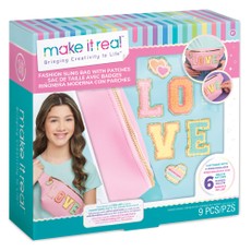 MAKE IT REAL DIY set Fashion Bag with Patches