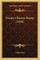 Twenty Chinese Poems (1910)