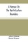 A Memoir On The North-Eastern Boundary