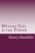 Within You is the Power