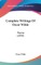 Complete Writings of Oscar Wilde