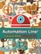 Automation Line! Industrial Robot Coloring Book
