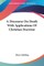 A Discourse On Death With Applications Of Christian Doctrine