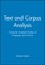Text and Corpus Analysis