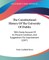 The Constitutional History Of The University Of Dublin
