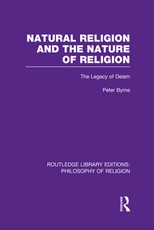 Natural Religion and the Nature of Religion Natural Religion and the Nature of Religion