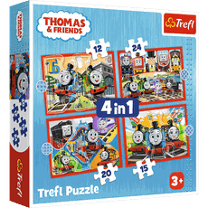 TREFL THOMAS & FRIENDS Puzzle 4 in 1 set Thomas