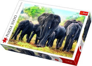 TREFL puzzle Elephants 1000 pcs TREFL puzzle Elephants 1000 pcs