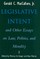 Legislative Intent and Other Essays on Politics, Law, and Morality