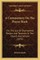 A Commentary on the Prayer Book
