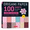 Origami Paper 100 Sheets Cherry Blossoms 8 1/4 (21 CM)