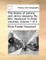 The History of Jemmy and Jenny Jessamy. by Mrs. Haywood. in Three Volumes. Volume 1 of 3