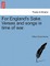 For England's Sake. Verses and Songs in Time of War.