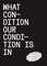 Schumacher, E: What condition our condition is in