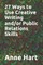27 Ways to Use Creative Writing and/or Public Relations Skills