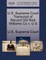 U.S. Supreme Court Transcript of Record Old Nick Williams Co V. U S