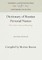 Dictionary of Russian Personal Names