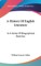 A History Of English Literature