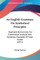An English Grammar, On Synthetical Principles