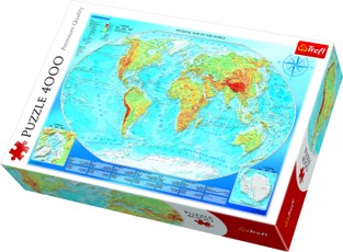 TREFL puzzle World map 4000 pcs