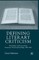 Defining Literary Criticism