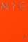 NYC Chrysler building bright orange grid style page notepad $ir Michael limited edition