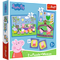TREFL PEPPA PIG Puzles komplekts Peppa Pig 30 gab + 48 gab + 24 memo